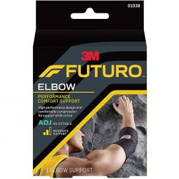 3M Futuro 3M 01038ENR-3M Futuro Elbow Support, Left or Right Elbow, Black, One Size, Elbow (CS)