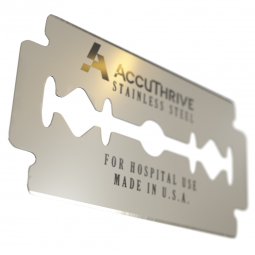 AccuThrive AccuTec Blades AVBL-3002-0000-AccuThrive Double Edge Prep Blades with Microcoat, 250 ct.,