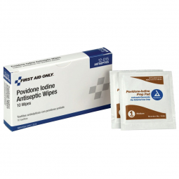 First Aid Only Acme United 12-015-004-First Aid Only Povidone Iodine Antiseptic Wipes, Cleansers (BX