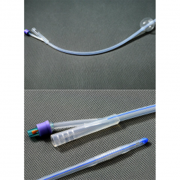 AMSure Amsino AS41012S-AMSure 100% Silicone Foley Catheter, 12 Fr., 5 cc., Indwelling