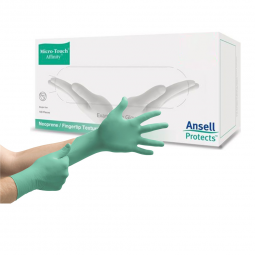 Micro-Touch Affinity Ansell 3770-Micro-Touch Affinity Polychloroprene Exam Glove, Extra Small, Green