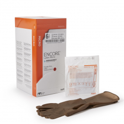 ENCORE Latex Micro Ansell 5787002-Encore Latex Micro Surgical Glove, Size 6.5, Brown, Exam Gloves (C