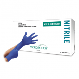 Micro-Touch Nitrile Ansell 6034300-Micro-Touch Nitrile Exam Glove, Extra Small, Blue, Exam Gloves (C