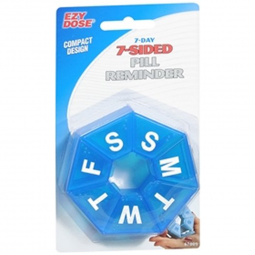 Ezy Dose Apothecary Products 02571567009-EZY Dose Weekly Seven-Sided Pill Planner, Pill Boxes