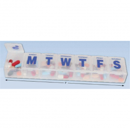 Apothecary Products 67198-Ezy Dose Weekly Classic Pill Planner, Clear, Pill Boxes (PK)