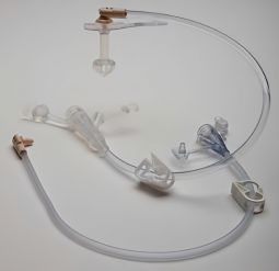 Mini ONE Applied Medical 8-2411-Mini One Straight Connector with Bolus Adapter, Purple, 24 inch, Nut