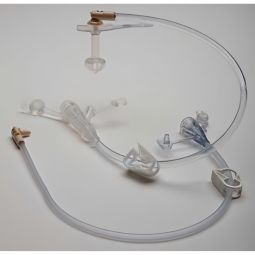 Mini ONE Applied Medical 8-2411-Mini One Straight Connector with Bolus Adapter, Purple, 24 inch, Nut