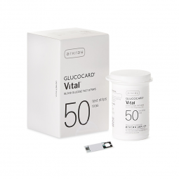 Glucocard Vital Arkray USA 760050-Glucocard Vital Blood Glucose Test Strips, Glucose Meter Test Stri