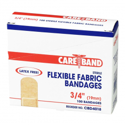 Careband ASO CBD4018-012-000-Careband Tan Fabric Adhesive Strip, 3/4 x 3 Inch, Adhesive Bandages (CS