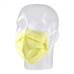 Precept Aspen Surgical Products 15100-Precept Medical Products Pleated Procedure Mask, Yellow, Masks
