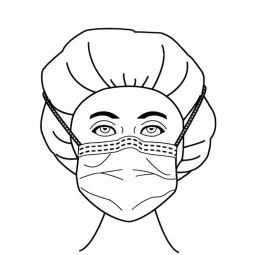 Precept Fog-Shield Aspen Surgical Products 65-3320-Precept Foam Fog Shield Surgical Mask, Green Diam