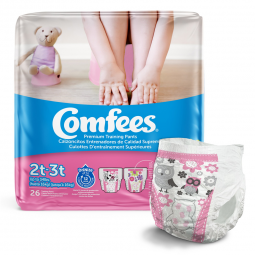 Comfees Attends Healthcare 41547-Comfees Training Pants, 2T to 3T, Briefs & Diapers (CS)