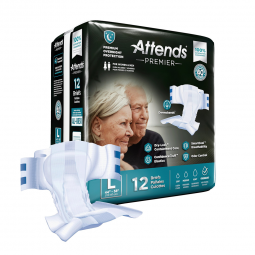 Attends Premier Attends Healthcare ALI-BR30-Attends Premier Briefs, Large, Adult Briefs & Diapers (B