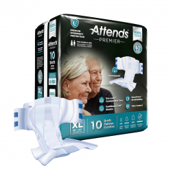 Attends Premier Attends Healthcare ALI-BR40-Attends Premier Briefs, X-Large, Adult Briefs & Diapers 