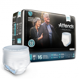 Attends Premier Attends Healthcare ALI-UW30-Attends Premier Underwear, Large, Underwear (BG)
