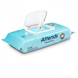 Attends Attends Healthcare WCCP1000-Attends Scented Washcloths, 72 Count Soft Pack, Perineal Wipes (