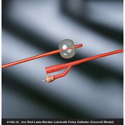 Bardex Lubricath Bard 0196L20-Bardex Lubricath Foley Catheter, 20 Fr., Countil, Indwelling Catheters