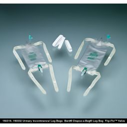 Bard Dispoz-a-Bag Bard 150419-Bard Dispoz-a-Bag Urinary Leg Bag, 19 oz, Flip-Flo, Bags & Meter Bags 