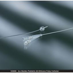 Bardex Bard 165812-Bardex Silicone Foley Catheter, 12 Fr., Straight Tip, Indwelling Catheters (DZ)
