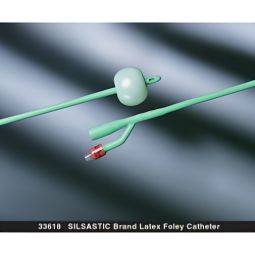 Silastic Bard 33618-Silastic Foley Catheter, 18 Fr., Short, Indwelling (CS) - Silastic Foley Cathete