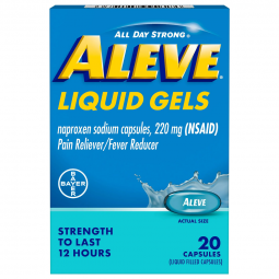 Aleve Bayer 00280608020-Aleve Liquid Gels, Pain Relief (BT) - Aleve Liquid Gels