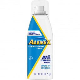 Aleve X Bayer 02586659156-AleveX Pain Relieving Spray Max Strength Menthol, 3.2-ounce spray can, Pai