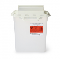 Recykleen BD 305053-Recycleen Multi-purpose Sharps Container, 15-3/4 x 13-1/2 x 6 Inch, 3 Gallon, Re