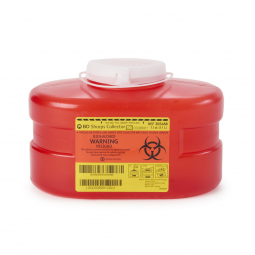 BD BD 305488-Becton Dickinson Red Sharps Container, 3-1/3 Quart, 5-3/10x 9-1/10 x 5 Inch, Receptacle