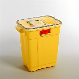 BD BD 305604-BD Chemotherapy Sharps Container, 9 Gallon, 18-1/2 x 17-3/4 x 11-3/4 Inch, Receptacles 