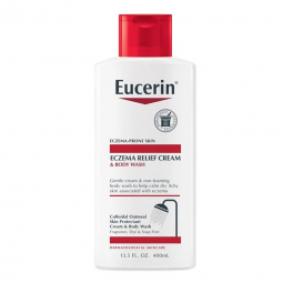 Eucerin Eczema Relief Beiersdorf 07214002603-Eucerin Eczema Relief Cream & Body Wash, 13.5 oz., Soap