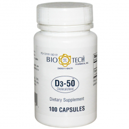 Bio Tech Bio Tech Pharmacal 53191036201-Bio Tech Vitamin D3-50 Supplement, Vitamins & Minerals (BT)