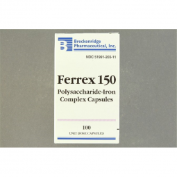 Ferrex Breckenridge Pharmaceutical 51991020311-Ferrex Polysaccharide / Iron Mineral Supplement, Nonp