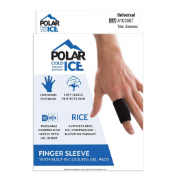 Polar Ice Brownmed A10306T-Polar Ice Finger Sleeve with Cooling Pad, One Size Fits Most, Finger & Th