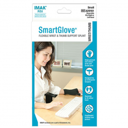 IMAK RSI SmartGlove Brownmed A20161-IMAK RSI SmartGlove with Thumb Support Glove, Small, Black, Comp