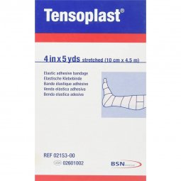 Tensoplast BSN Medical 02601002-Tensoplast No Closure Elastic Adhesive Bandage, 4 Inch x 5 Yard, Ath