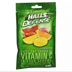 Halls Defense Cadbury Adams USA 31254662754-Halls Defense Vitamin C Supplement, Nonprescription Vita