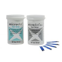 Microdot Cambridge Sensors USA 100-50-Microdot Test Strip, Glucose Meter Test Strips (BX)