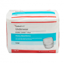 Sure Care Plus Cardinal 1615A-Sure Care Plus Heavy Absorbent Underwear, Large, Underwear (CS)