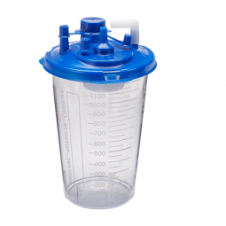 Medi-Vac Guardian Cardinal 65651-212-Medi-Vac Guardian Rigid Suction Canister, 1200 mL, Suction Cani