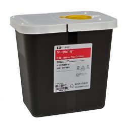 SharpSafety Cardinal 8602RC-SharpSafety RCRA Waste Container, 2 Gallon, 10 x 10 x 7 Inch, Receptac
