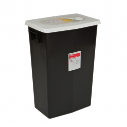SharpSafety Cardinal 8608RC-SharpSafety RCRA Waste Container, 8 Gallon, 17 x 11 x 15 Inch, Recepta