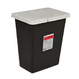 SharpSafety Cardinal 8617RC-SharpSafety RCRA Waste Container, 18 Gallon, 26 x 12 x 18 Inch, Recept