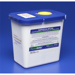 PharmaSafety Cardinal 8820-PharmaSafety Pharmaceutical Waste Container, 2 Gallon, 10 x 10 x 7 Inch