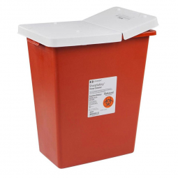 SharpSafety Cardinal 8933-SharpSafety Multi-purpose Sharps Container, 12 Gallon, 18 x 18 x 12 Inc