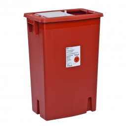 SharpSafety Cardinal 8935-SharpSafety Multi-purpose Sharps Container, 12 Gallon, 18-3/4 x 18-1/4 x 1