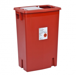 SharpSafety Cardinal 8938-SharpSafety Multi-purpose Sharps Container, 18 Gallon, 26 x 18 x 12 Inch