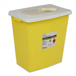 SharpSafety Cardinal 8939-SharpSafety Chemotherapy Waste Container, 18 Gallon, 26 x 12 x 18 Inch, 