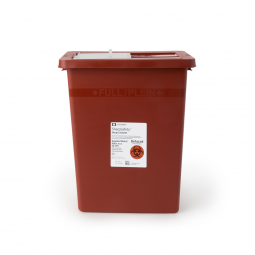 SharpSafety Cardinal 8980S-SharpSafety Multi-purpose Sharps Container, 8 Gallon, 17 x 11 x 15 Inch
