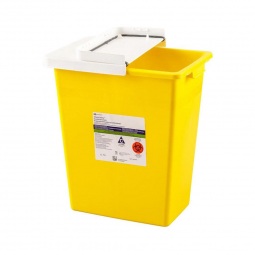 SharpSafety Cardinal 8982-SharpSafety Chemotherapy Waste Container, 2 Gallon, 10 x 10 x 7 Inch, Re