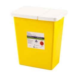 SharpSafety Cardinal 8985-SharpSafety Chemotherapy Waste Container, 8 Gallon, 17 x 15 x 11 Inch, R